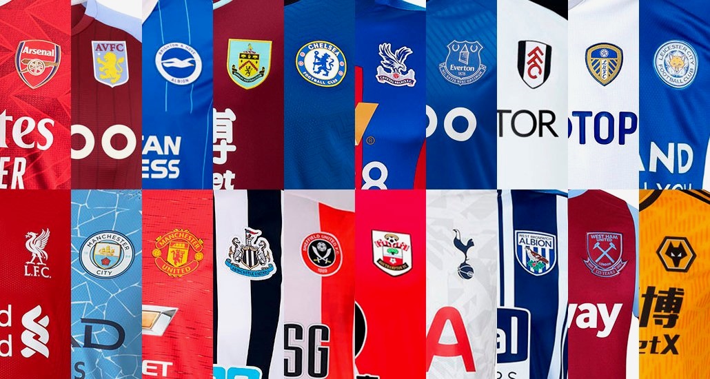 Premier hot sale league jerseys